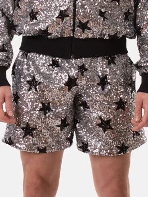 Short de fiesta para hombre Barcode Berlin Atlas Silver