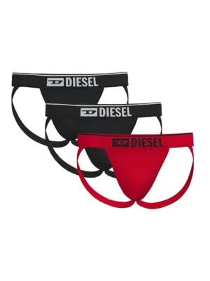 Pack de 3 suspensorios Diesel E5119 en colores rojo y negro.