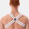 Arnés elástico Hombre Barcode Berlin Hapero Blanco