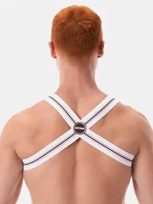 Arnés elástico Hombre Barcode Berlin Hapero Blanco