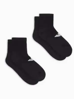 Pack 2 Pares Calcetines Armani AF12299 Negros