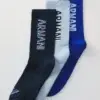 Pack 3 Pares Calcetines Armani Sponge Azul