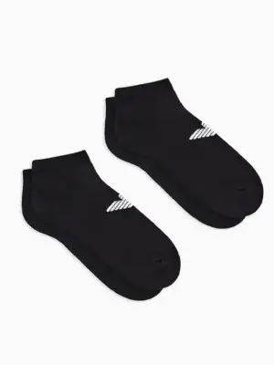 Pack 2 Pares Calcetines Armani AF12299 Negros