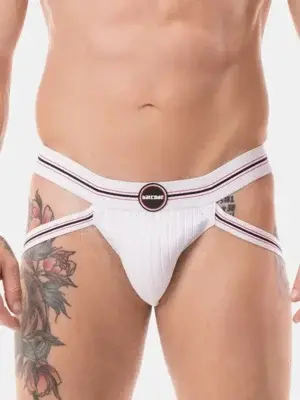 Jockstrap Barcode Berlin Zoran Azul Blanco