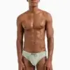Bañador Slip Hombre Emporio Armani Stripes Verde