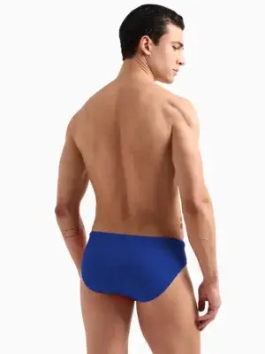 Bañador Slip Hombre Emporio Armani Logotape Azul