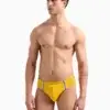 Bañador slip hombre Emporio Armani Logotape Amarillo