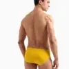 Bañador slip hombre Emporio Armani Logotape Amarillo