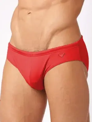 Bañador Slip Emporio Armani Essential Rojo