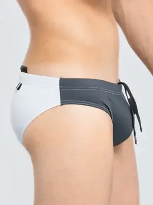 Bañador Slip Hombre Yeah! Original Stage Gris Blanco