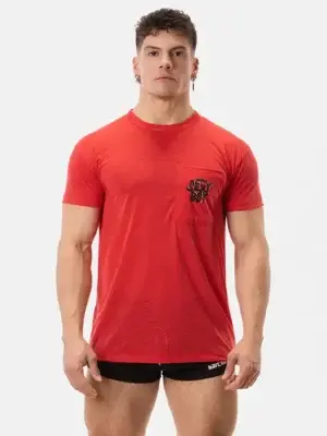 Camiseta de manga corta Barcode Berlin Min Roja