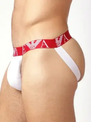 Pack 2 Suspensorios Emporio Armani Rojo Blanco