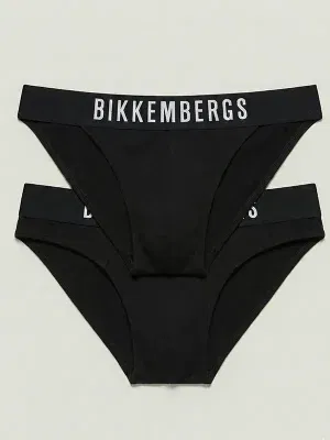 Pack 2 slips bikini hombre Bikkembergs Negro