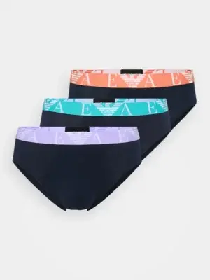 Pack 3 Slips Emporio Armani Azul Marino AF10778
