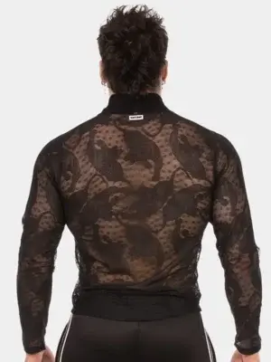 Camiseta de manga larga transparente Turtle Neck Mete de Barcode Berlin