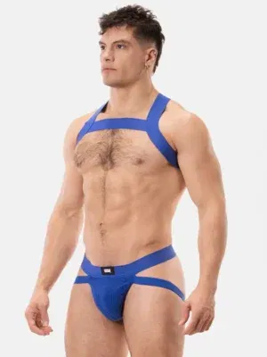 Pack Arnés Elastico Barcode Berlin + Suspensorio Anton Azul