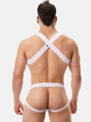 Pack Arnés Elastico Barcode Berlin + Suspensorio Anton Blanco