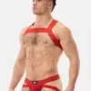 Pack Arnés Elastico Barcode Berlin + Suspensorio Anton Rojo