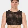 Croptop transparente barcode berlin naif negro