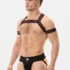 Pack Suspensorio Barcode Berlin Sergey + Arnés Elastico Hapero Negro
