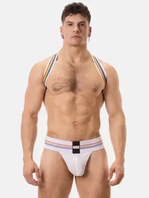 Pack Tanga Proud + Arnes Pride Blanco