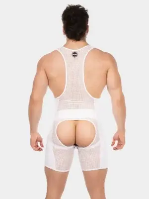 Body Singlet Chap Barcode Berlin Krish Blanco Azul