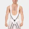 Body Singlet Chap Barcode Berlin Krish Blanco Negro