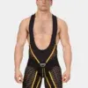 Body Singlet Chap Barcode Berlin Krish Negro Amarillo
