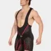 Body Singlet Chap Barcode Berlin Krish Negro Rojo