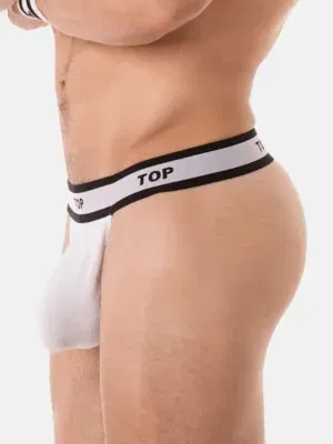 Tanga Suspender Barcode Berlin Top Blanco