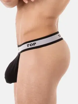 Tanga Suspender Barcode Berlin Top Negro