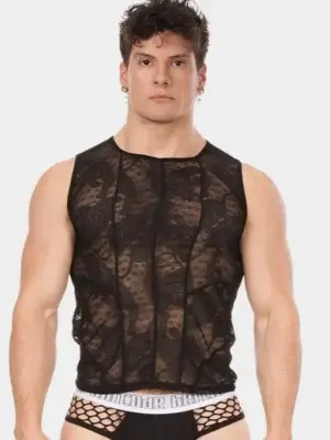 Camiseta de tirantes transparente Barcode Berlin Ozil