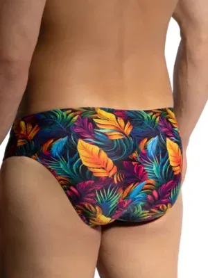 Bañador Slip Hombre Olaf Benz Blu2450 Estampado flores