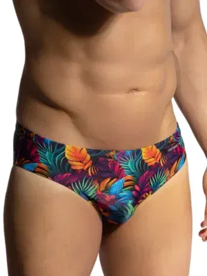Bañador Slip Hombre Olaf Benz Blu2450 Estampado flores