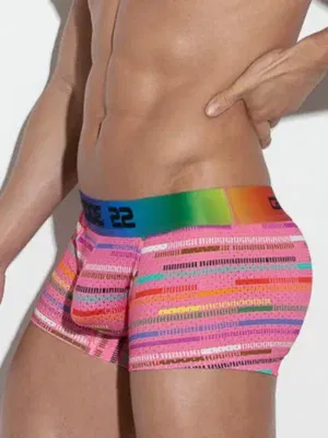 Boxer Code 22 Pride Mesh Rosa