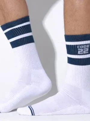 Calcetines Code 22 Essential Crew Blanco