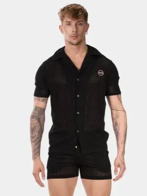 Camisa Barcode Berlin Edmond Negro