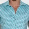 Camisa Code 22 Stretch Silky Aqua