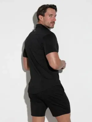 Camisa Code 22 Stretch Silky Negro
