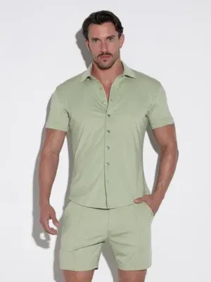 Camisa Code 22 Stretch Silky Caqui