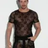 Camiseta Code 22 Lace de encaje transparente