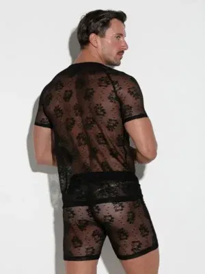 Camiseta Code 22 Lace de encaje transparente