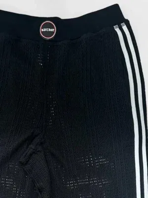 Pantalón Malla Barcode Berlin Shalvar Leo Negro-Blanco | XXXMadrid