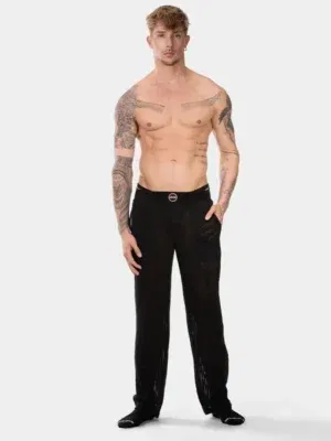 Pantalón Largo Barcode Cecilio Negro