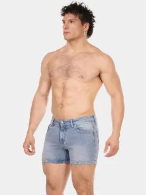 5 Pocket 11´Denim Short Jack Skyblue