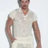 Polo Code 22 Diamond Knit Off White