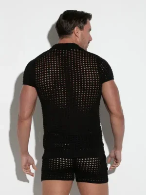 Polo Code 22 Diamond Knit Negro