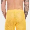 Short de Rejilla Barcode Blaise Amarillo | XXXMadrid