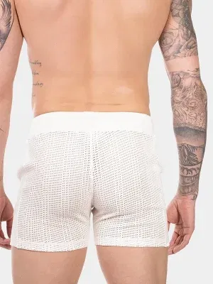 Short de Rejilla Barcode Berlin Buko Nude