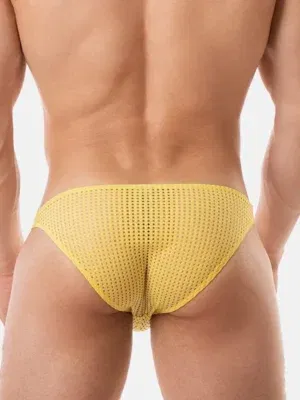 Slip Malla Barcode Berlin Riegi Amarillo – XXXMadrid